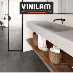 Графит 88804 Клеевая (Виниловая) LVT-PVH Плитка VINILAM Allure Stone