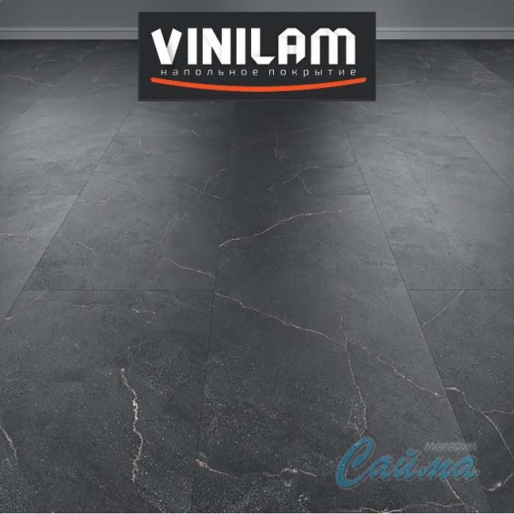 Вулканический Черный 88809 Клеевая (Виниловая) LVT-PVH Плитка VINILAM Allure Stone Вулканический Черный 88809 Клеевая (Виниловая) LVT-PVH Плитка VINILAM Allure Stone