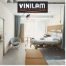 Жемчужный Бетон 88805 Клеевая (Виниловая) LVT-PVH Плитка VINILAM Allure Stone