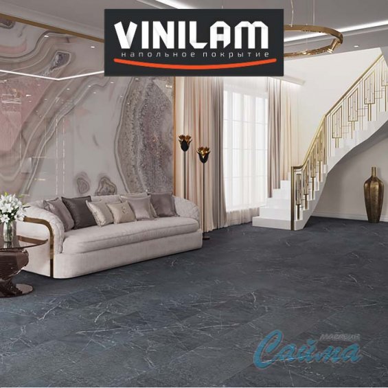 Ионический Мрамор 91909 Клеевая (Виниловая) LVT-PVH Плитка VINILAM CERAMO Ионический Мрамор 91909 Клеевая (Виниловая) LVT-PVH Плитка VINILAM CERAMO