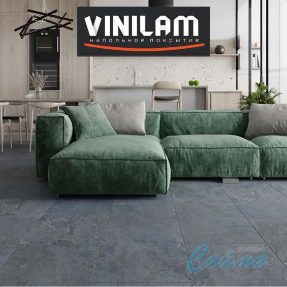 Мальтийский Базальт 91907 Клеевая (Виниловая) LVT-PVH Плитка VINILAM CERAMO Мальтийский Базальт 91907 Клеевая (Виниловая) LVT-PVH Плитка VINILAM CERAMO