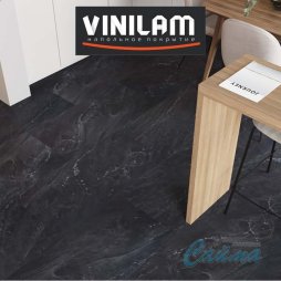 Неаполитанский Черный 91910 Клеевая (Виниловая) LVT-PVH Плитка VINILAM CERAMO-foto3