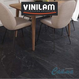 Неаполитанский Черный 91910 Клеевая (Виниловая) LVT-PVH Плитка VINILAM CERAMO-foto4