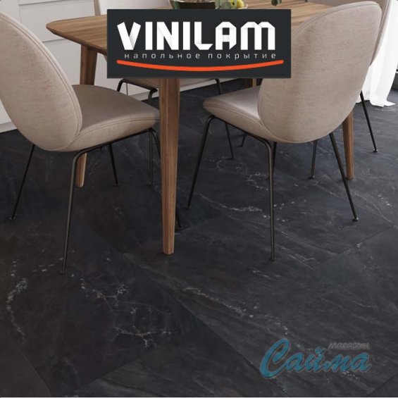 Неаполитанский Черный 91910 Клеевая (Виниловая) LVT-PVH Плитка VINILAM CERAMO Неаполитанский Черный 91910 Клеевая (Виниловая) LVT-PVH Плитка VINILAM CERAMO
