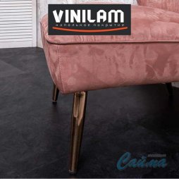 Сланцевый Чёрный 61607 Клеевая (Виниловая) LVT-PVH Плитка VINILAM CERAMO
