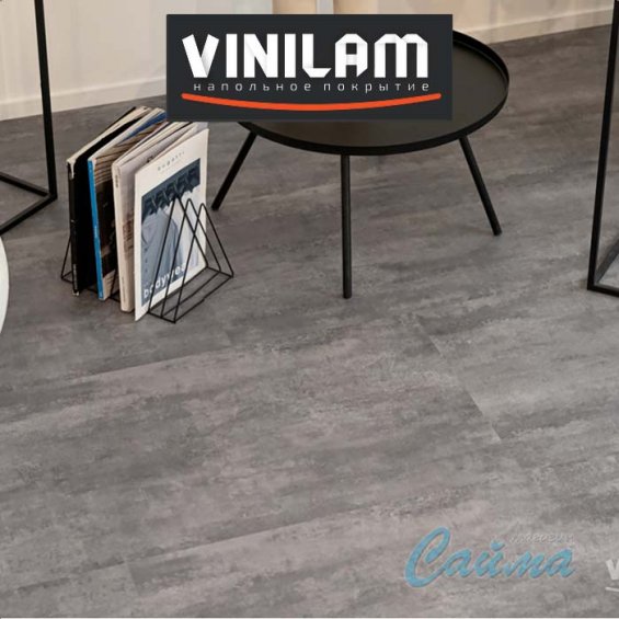 VINILAM CERAMO Камень Цемент Серый mm 71616 6 - Замковая SPC-плитка