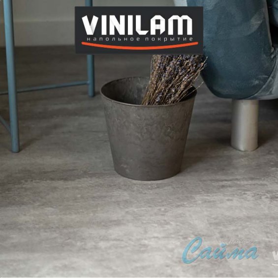 VINILAM CERAMO Камень Цемент Светлый mm 71614 8 - Замковая SPC-плитка