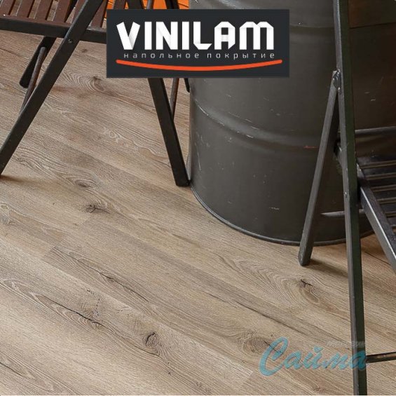 VINILAM Клик 3,7 мм Дуб Дамп 8838 - Замковая SPC-плитка VINILAM Клик 3,7 мм Дуб Дамп 8838 - Замковая SPC-плитка
