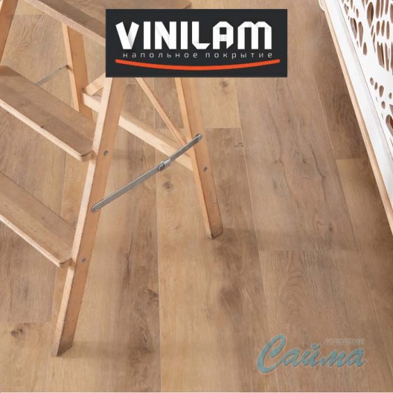 VINILAM Гибрид + пробка 7 мм Дуб Антверпен 10130V - Замковая SPC-плитка