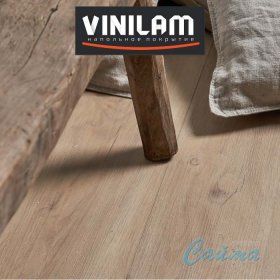 VINILAM Гибрид + пробка 7 мм Дуб Батис 10-099V - Замковая плитка-foto4