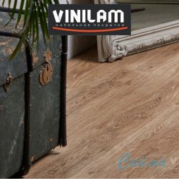 VINILAM Гибрид + пробка 7 мм Дуб Брюссель 04-018 - Замковая плитка-foto4