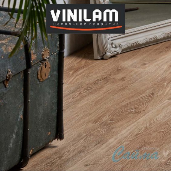 VINILAM Гибрид + пробка 7 мм Дуб Брюссель 04-018 - Замковая плитка VINILAM Гибрид + пробка 7 мм Дуб Брюссель 04-018 - Замковая плитка