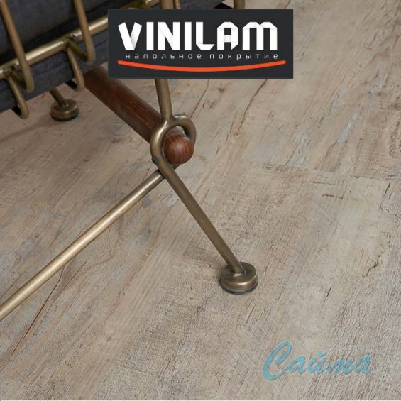 VINILAM Гибрид + пробка 7 мм Дуб Льеж 10-015 - Замковая SPC-плитка