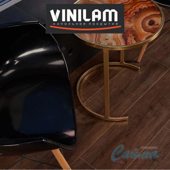 VINILAM Гибрид + пробка 7 мм Дуб Лир 10-085V - Замковая SPC-плитка