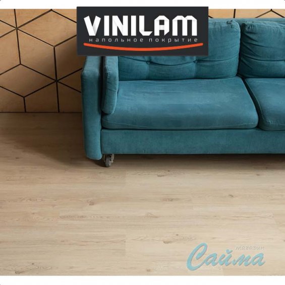 VINILAM Гибрид + пробка Премиум 8 мм Дуб Лас-Пальмас 33606 - Замковая SPC-плитка