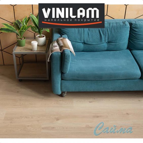 VINILAM Гибрид + пробка Премиум 8 мм Дуб Лас-Пальмас 33606 - Замковая SPC-плитка
