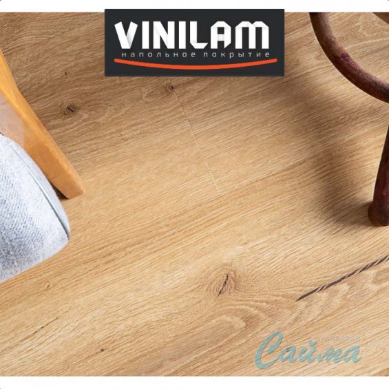 VINILAM Гибрид + пробка Премиум 8 мм Дуб Мадрид 33100 - Замковая SPC-плитка