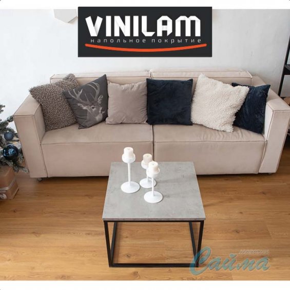 VINILAM Гибрид + пробка Премиум 8 мм Дуб Севилья 33951 - Замковая SPC-плитка