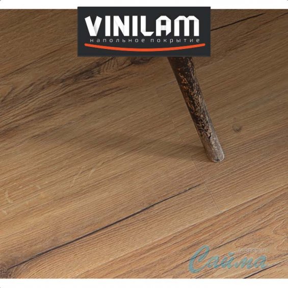 Дуб Кадис 33037 Клеевая (Виниловая) LVT-PVH Плитка VINILAM Гибрид + пробка Премиум