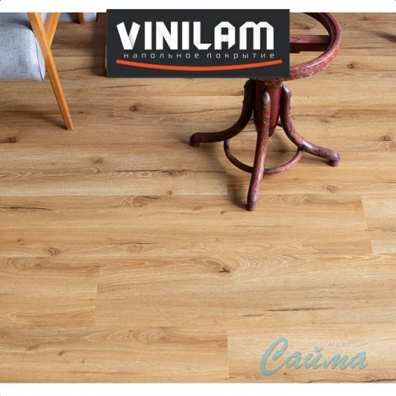 Дуб Мадрид 33100 Клеевая (Виниловая) LVT-PVH Плитка VINILAM Гибрид + пробка Премиум