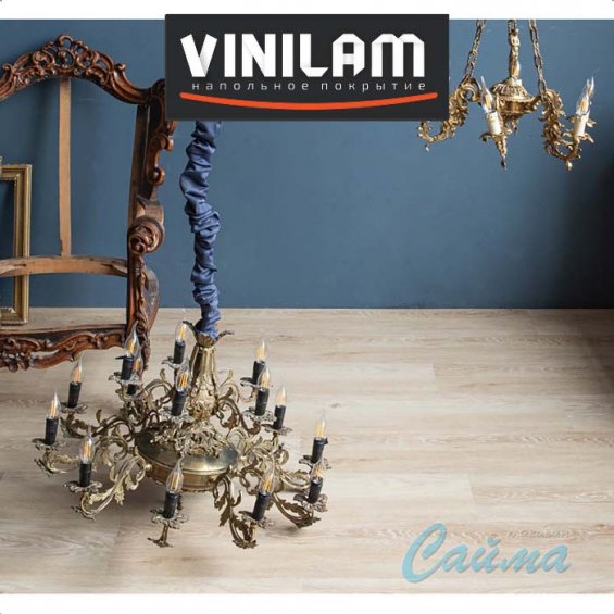 Дуб Сарагоса 33555 Клеевая (Виниловая) LVT-PVH Плитка VINILAM Гибрид + пробка Премиум