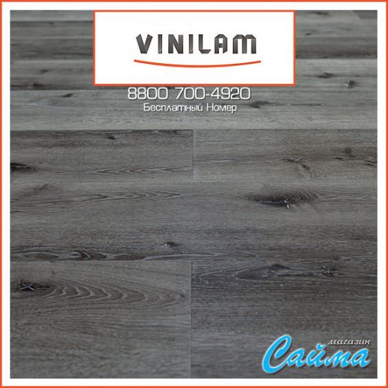 Виниловая ПВХ-Плитка Vinilam Гибрид + Пробка 6,5 мм. Дуб Ипр 10-066