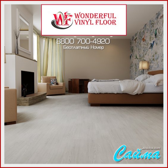 ПВХ-Плитка Wonderful Vinyl Floor Broadway Дуб беленый DB162L-20