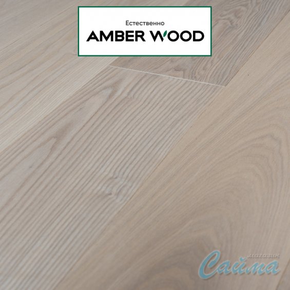 Паркетная Доска Amber Wood Дуб Белая ночь Лак 14х189х1860