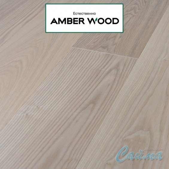 Паркетная Доска Amber Wood Дуб Белая ночь Лак 14х189х1860