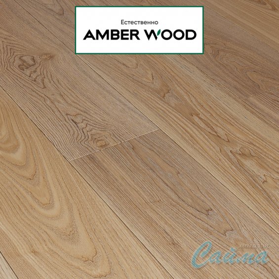 Паркетная Доска Amber Wood Ясень Арктик Браш Масло 14х189х1860