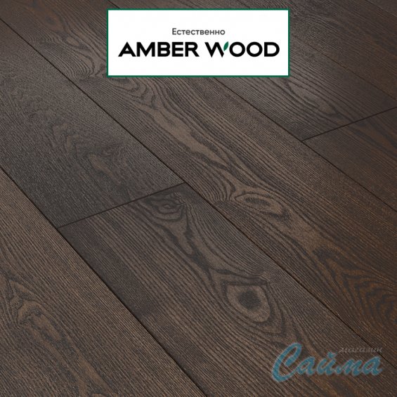 Паркетная Доска Amber Wood Ясень Бурбон Браш Лак 14х148х1860