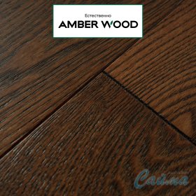 Паркетная Доска Amber Wood Ясень Шоколад Браш Лак 14х125х909-foto3