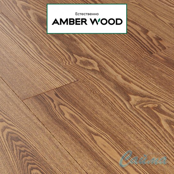 Паркетная Доска Amber Wood Ясень Светлый Орех Лак 14х189х1860