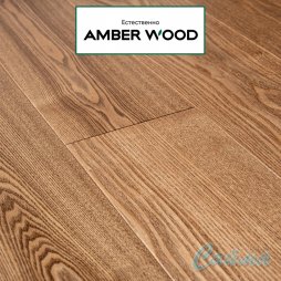 Паркетная Доска Amber Wood Ясень Светлый Орех Браш Лак 14х189х1860-foto3