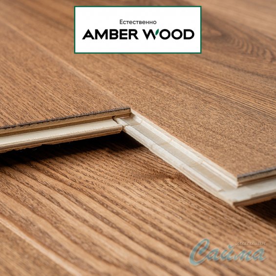 Паркетная Доска Amber Wood Ясень Светлый Орех Лак 14х189х1860