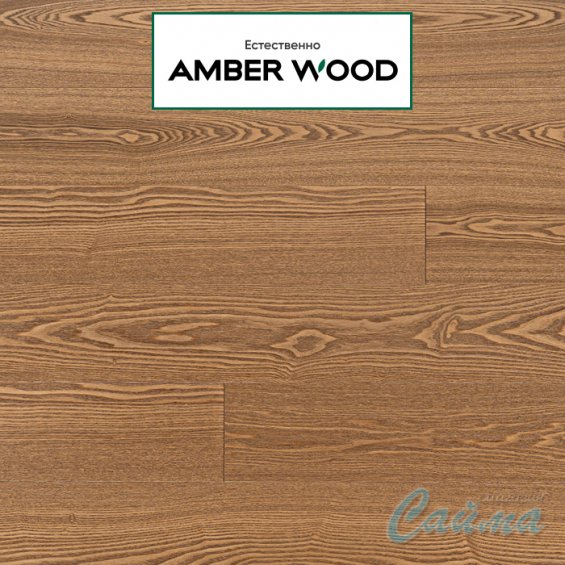 Паркетная Доска Amber Wood Ясень Светлый Орех Браш Лак 14х189х1860