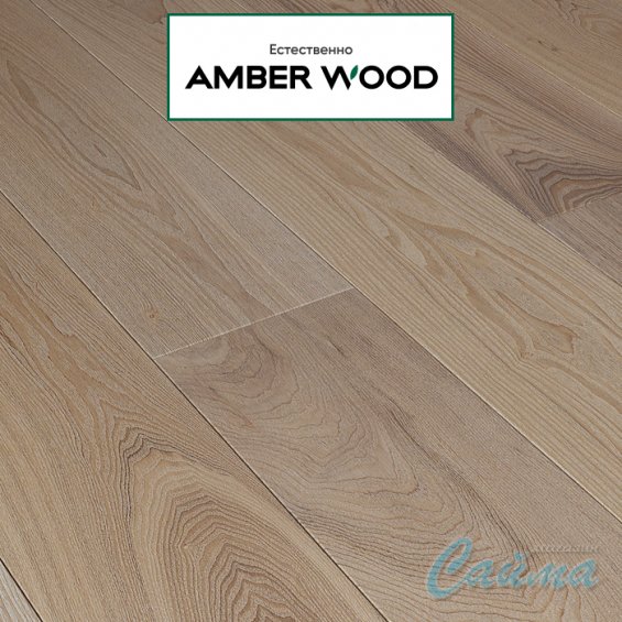 Паркетная Доска Amber Wood Ясень Ваниль Браш Лак 14х189х1860