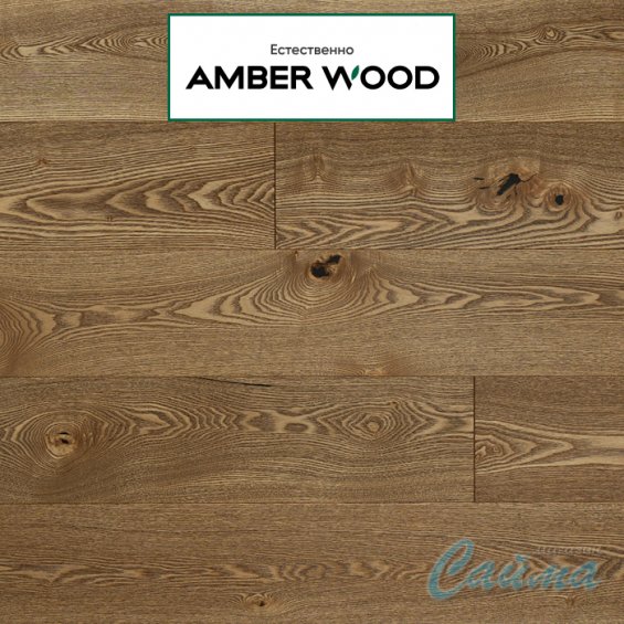 Паркетная Доска Amber Wood Ясень Винтаж Браш Масло 14х189х1860