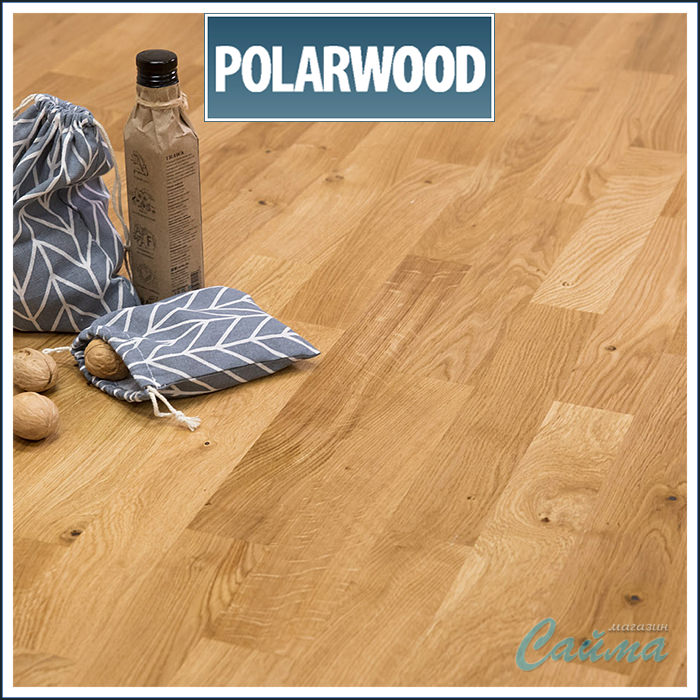 Паркетная Доска Polarwood Дуб Cottage 3S / Дуб Коттедж Лак 3П-foto2