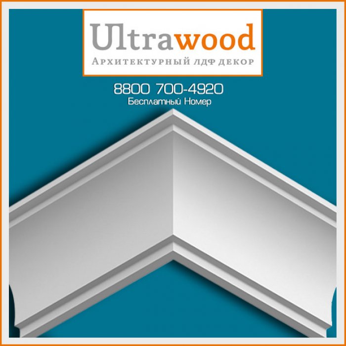 Карниз UltraWood CR 2390 i (90х90х2000) LDF-foto2