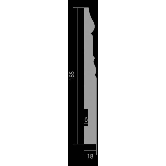 Плинтус UltraWood Base 0004 (18х185х2000)