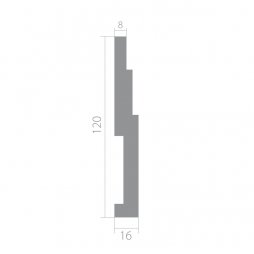 Плинтус UltraWood Base 1216 i (16х120х2000)-foto2