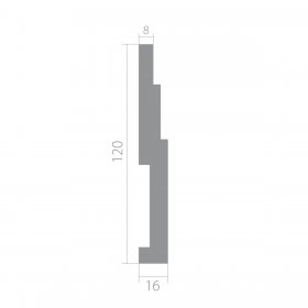 Плинтус UltraWood Base 1216 i (16х120х2000)-foto2