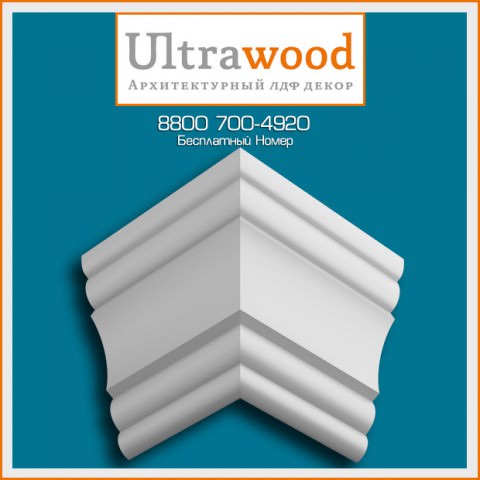 Карниз UltraWood CR 0022 (170х62х2000-2440) LDF