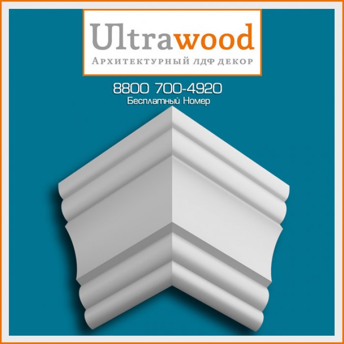 Карниз UltraWood CR 0022 i (170х62х2000)-foto2
