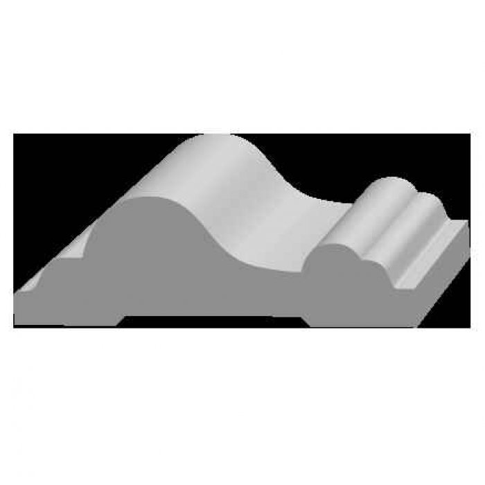 Белый молдинг UltraWood U 0002 P (14х45х2000) Не требует окраски-foto3