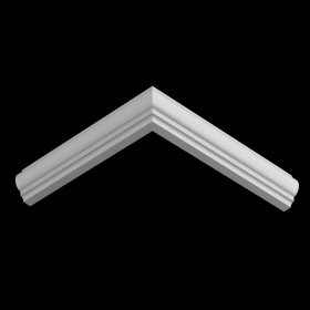 Белый молдинг UltraWood U 0003 P (12х25х2000) Не требует окраски-foto3