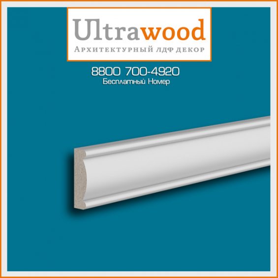 Молдинг UltraWood U 0006 (9х30х2440)