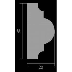 Молдинг UltraWood U 0021 i (20х40х2000)-foto4