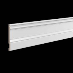 Белый плинтус UltraWood Base 0002 P (14х133х2000) Не требует окраски-foto4